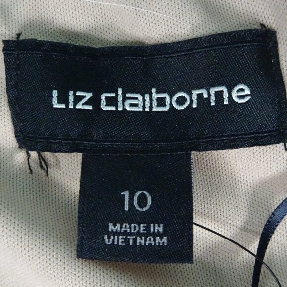 Liz Claiborne Sleeveless Navy Blue Dress Size 10 - Picture 3 of 7